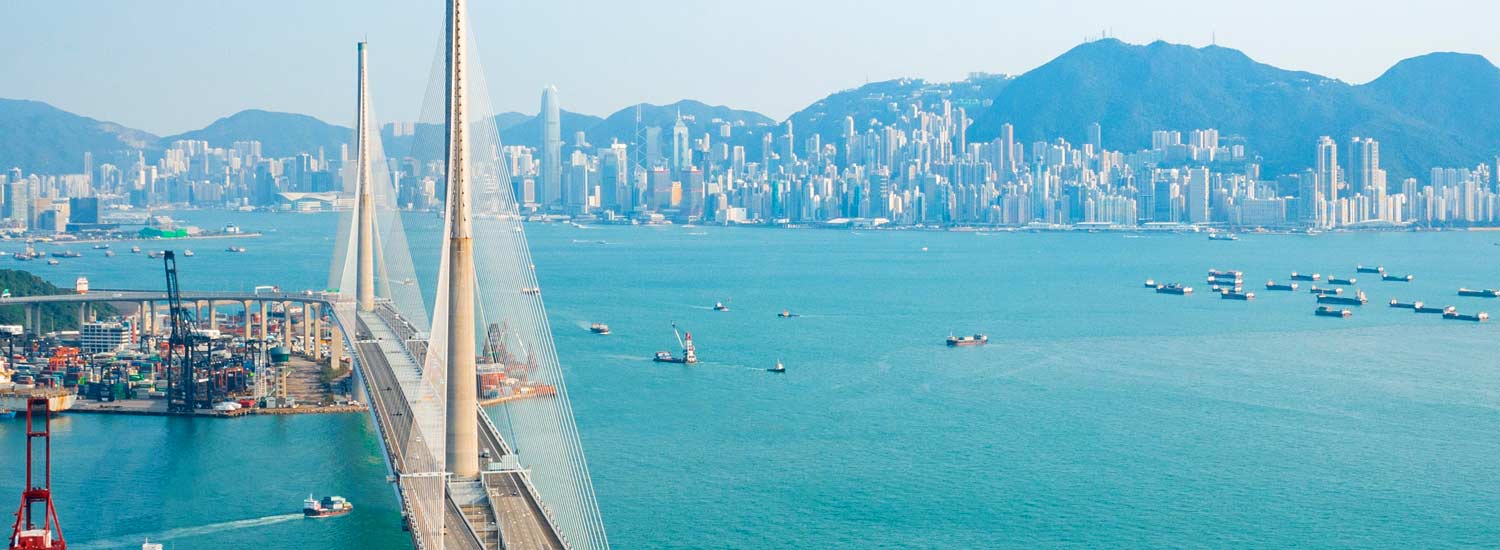 View over Hong Kong Harbour